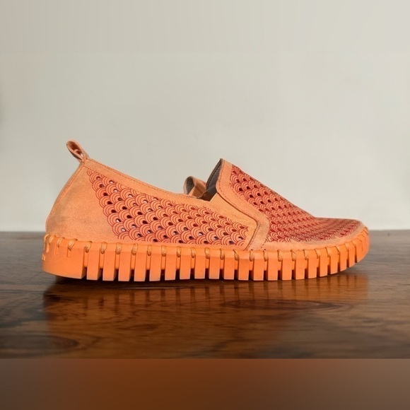 Ilse Jacobsen Tulip 140 Perforated Slip-On Sneaker Mango Sorbet - Picture 8 of 15